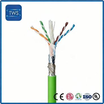 Finished Cat6A SF/UTP Network Cable 26AWG Bare Copper