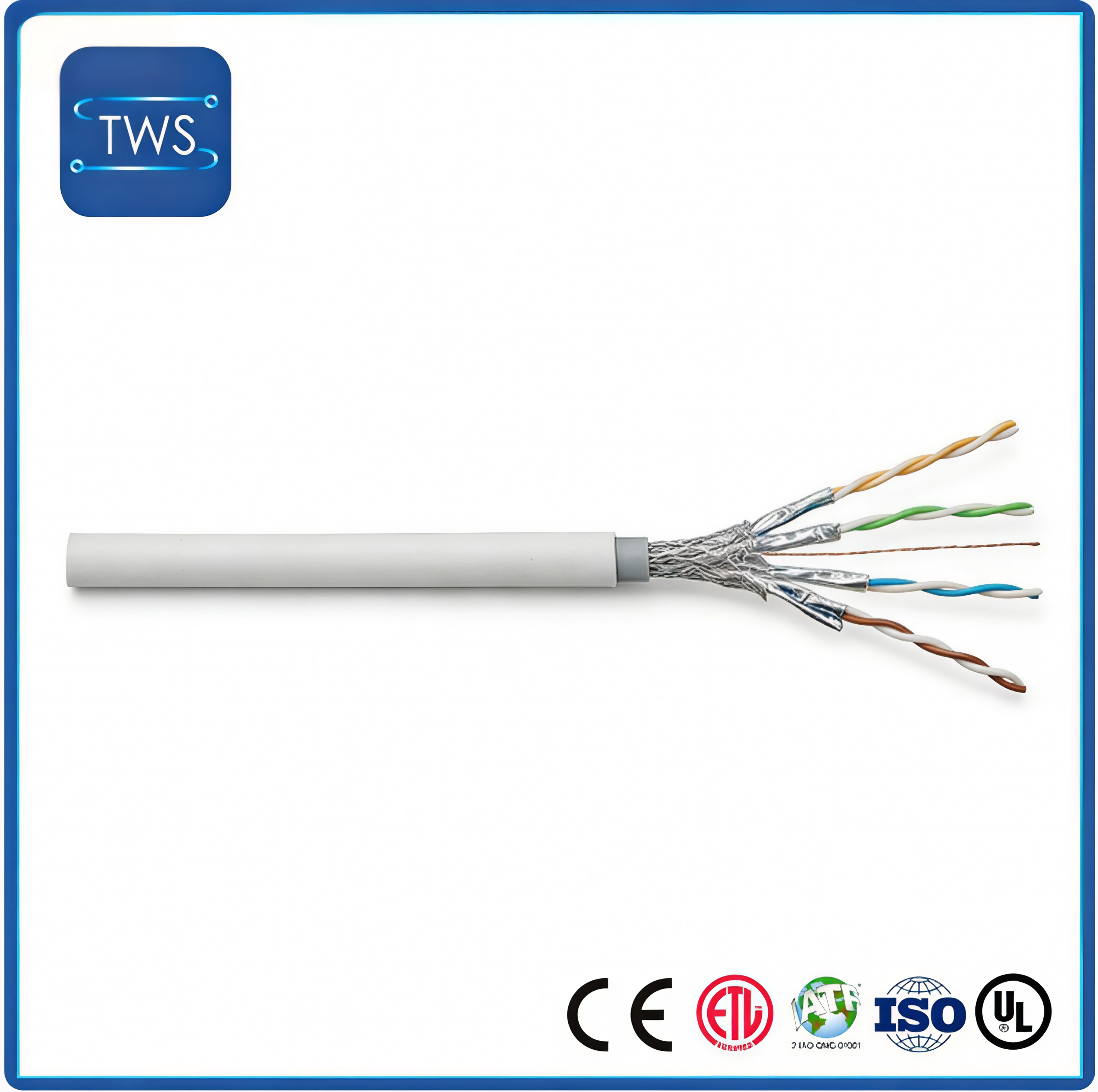 Hot Sale S/FTP CAT8 PVC Cable for Home
