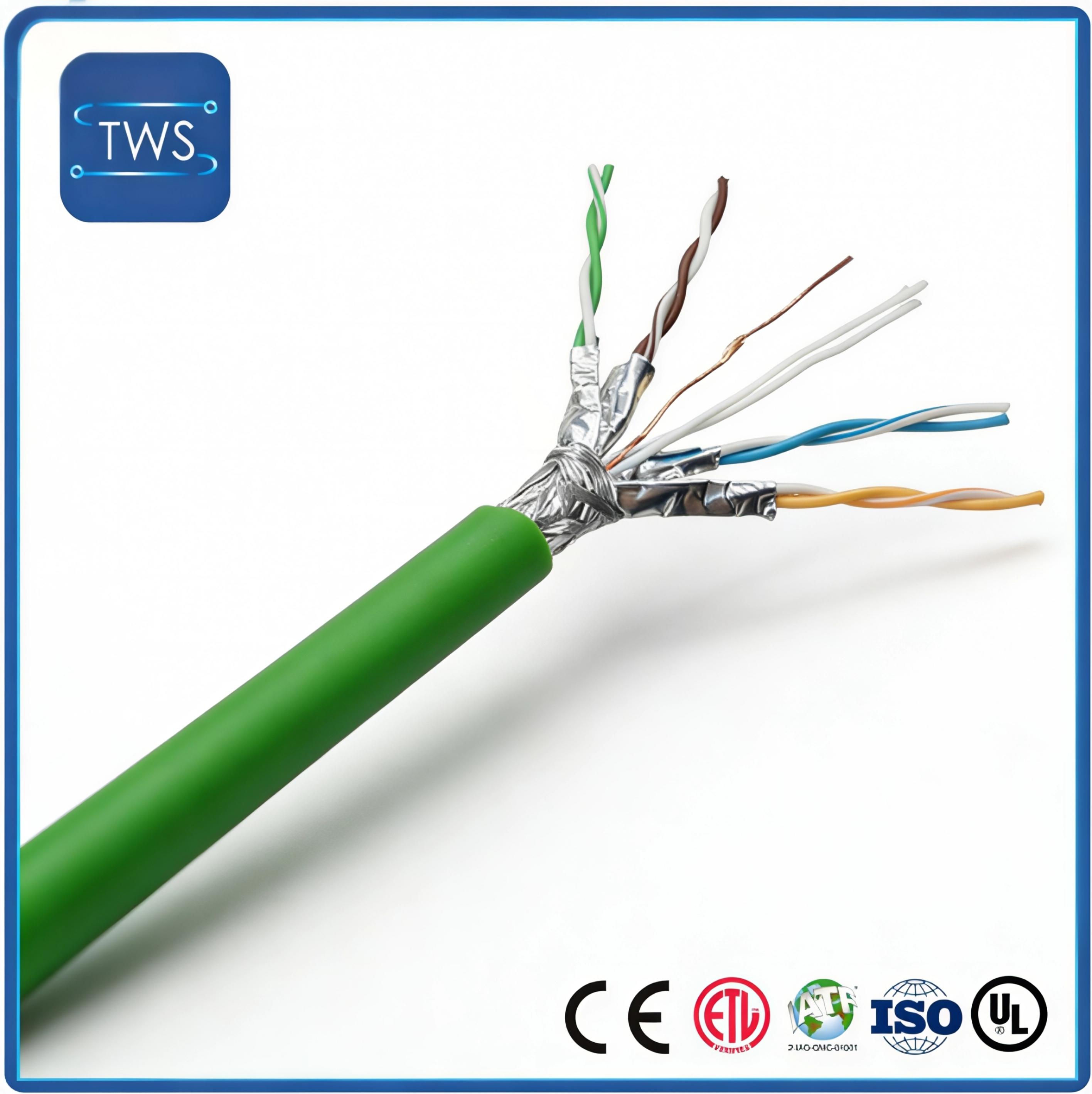 High Quality Hot Sale S/FTP CAT6A PVC Cable for Home