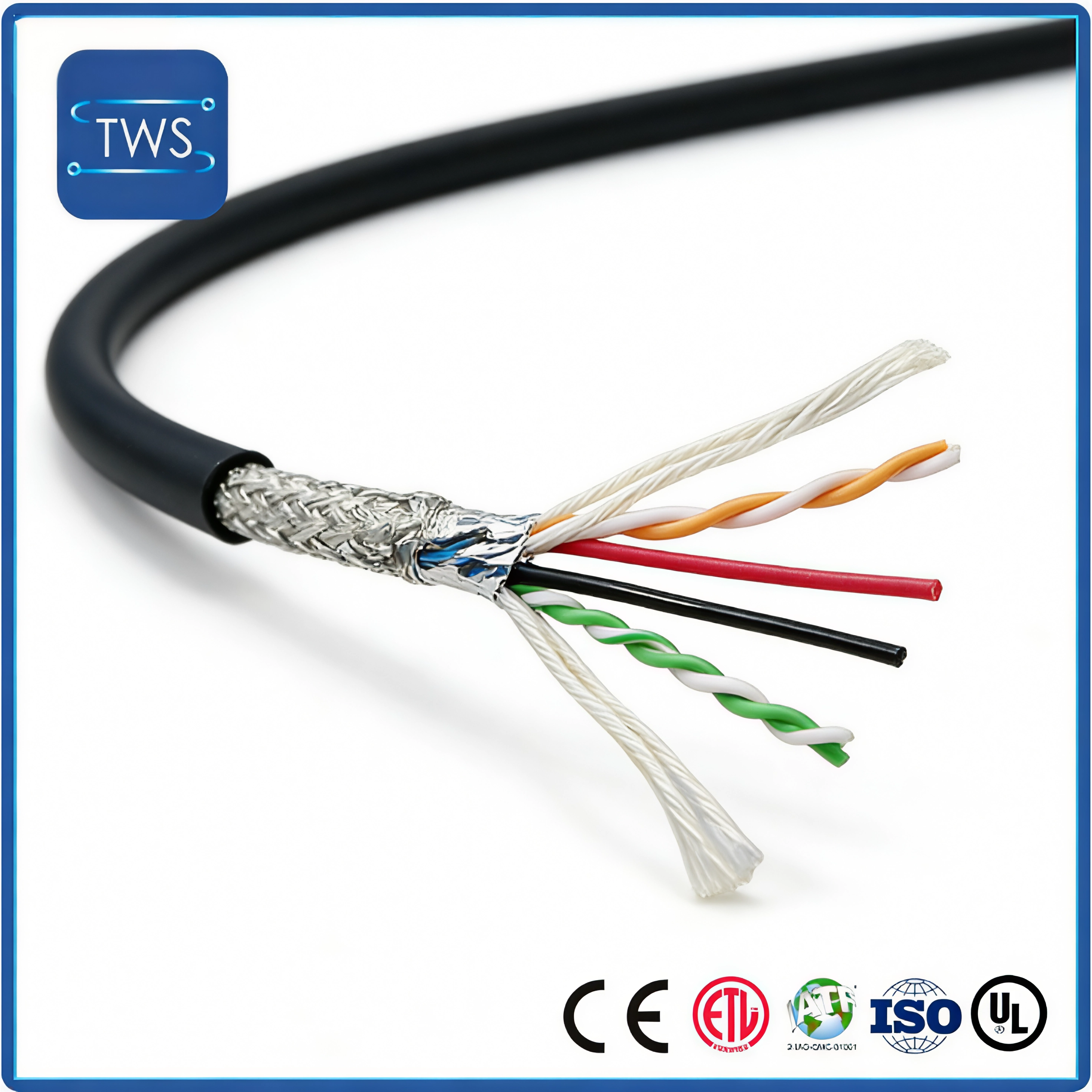 Drag Chain Network Cable CAT5E Bare Copper 26AWG