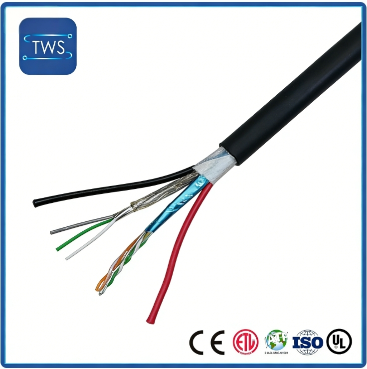 Automotive Composite Cable CAT5E + USB + Power Cable Bare Copper & Tinned Copper