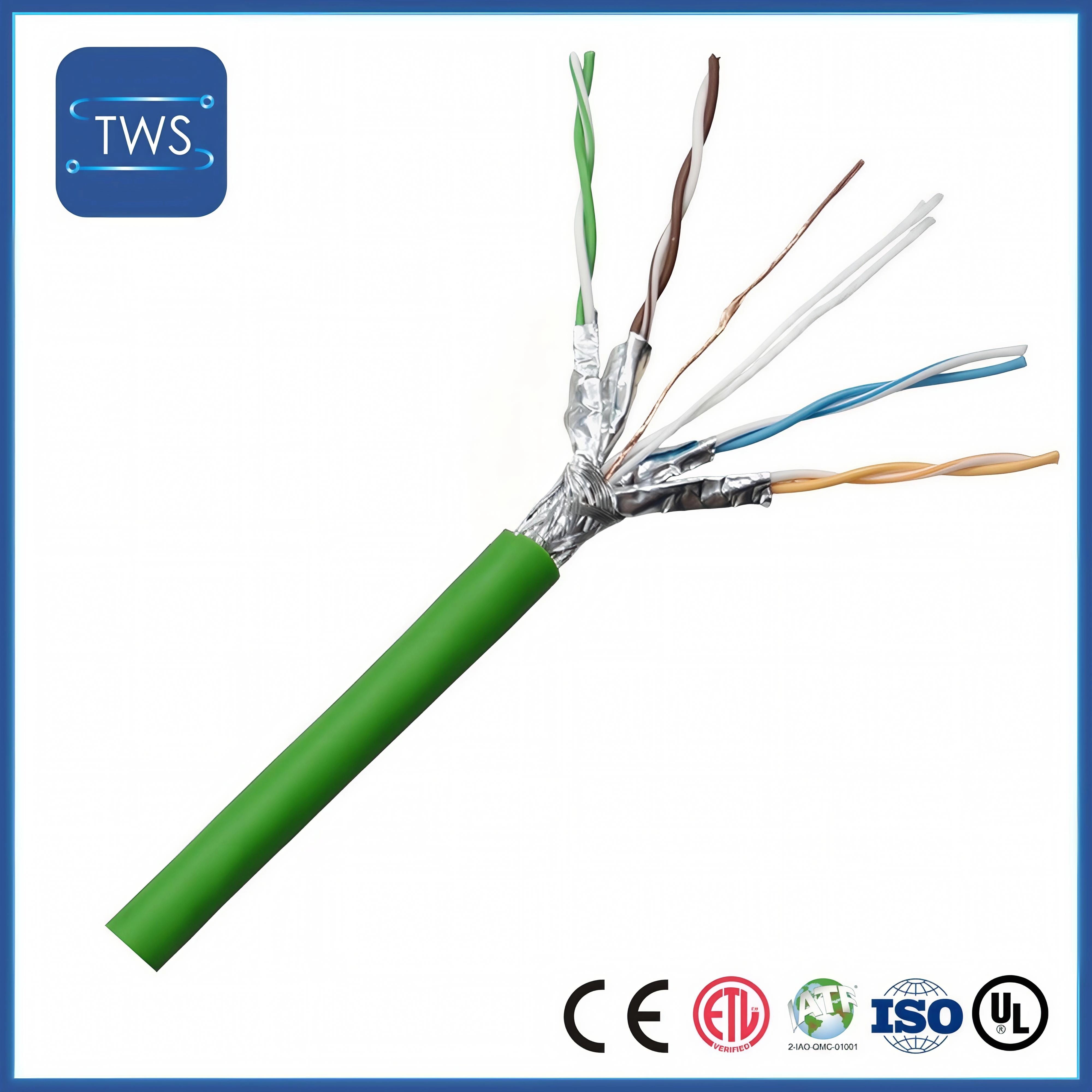 High Quality Hot Sale S/FTP CAT6A PVC Cable for Home