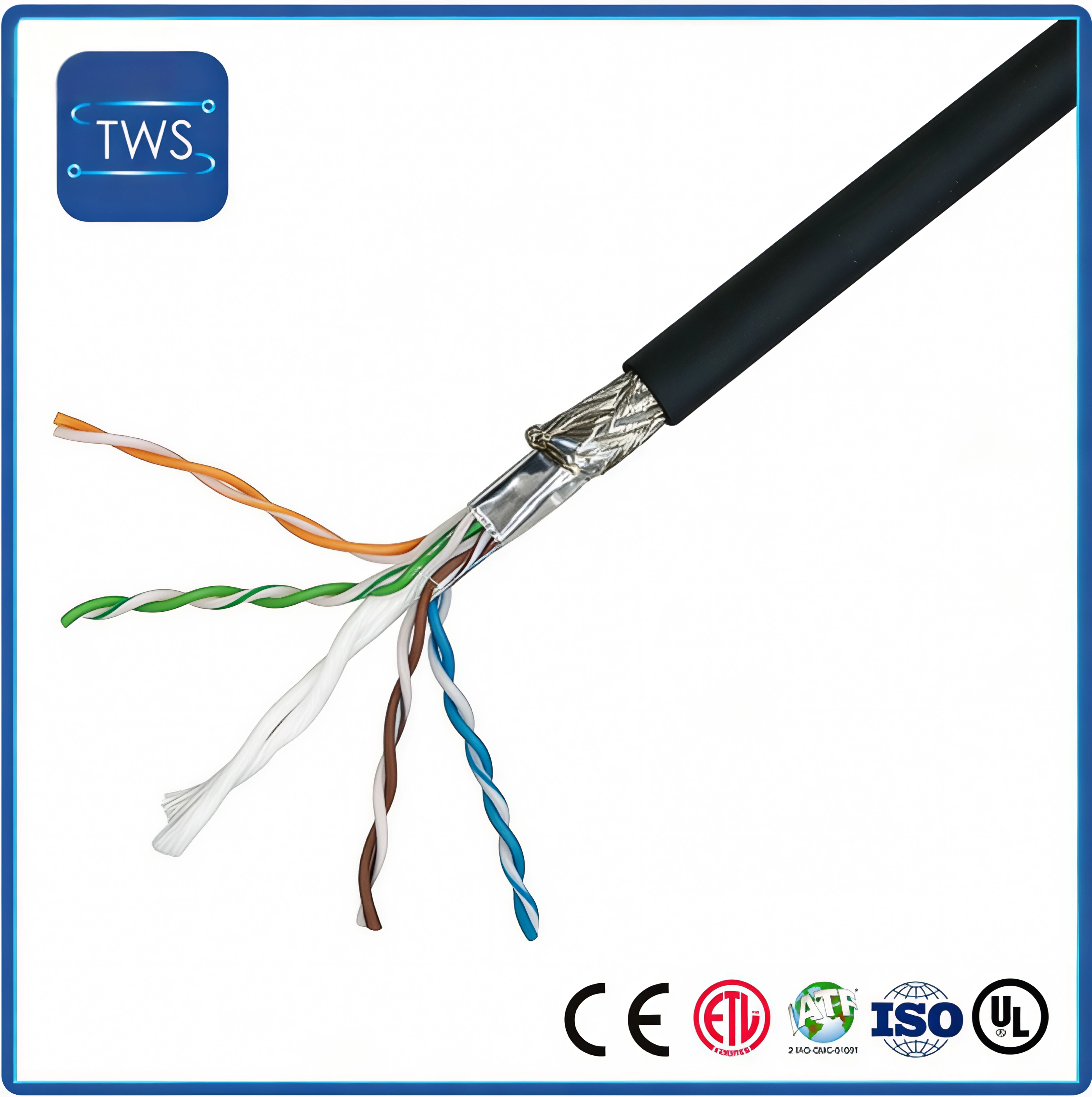 High Quality Hot Sale SF/UTP CAT6 PVC Cable for Home