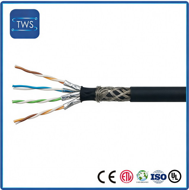 High Quality Hot Sale SF/FTP CAT8 TPU Cable for Home