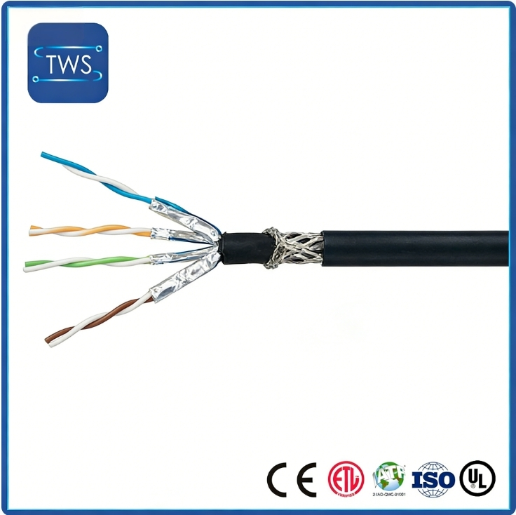 Hot Sale SF/FTP CAT8 TPU Cable for Home