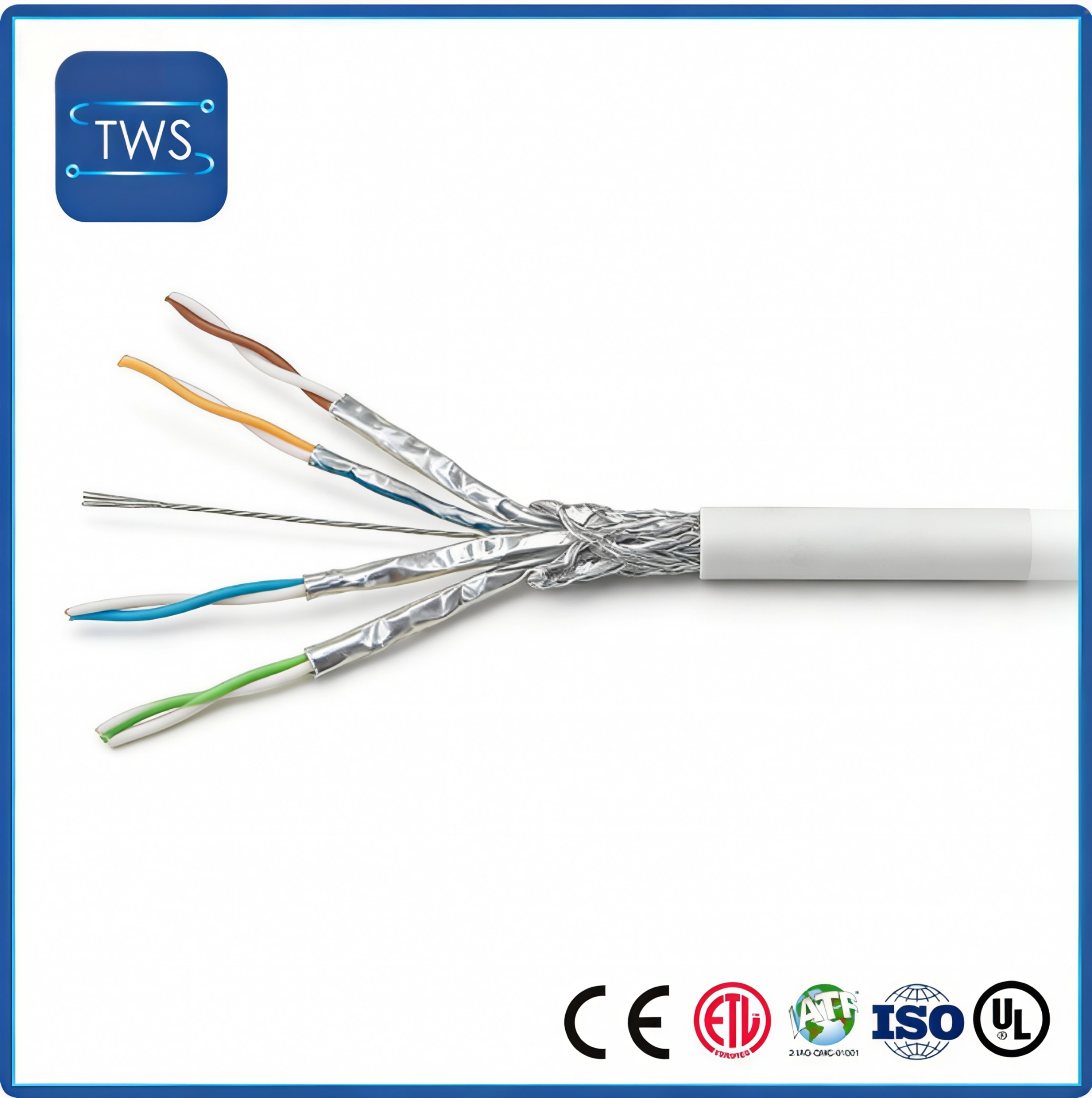 High Quality Hot Sale S/FTP CAT6A LSZH Cable for Home