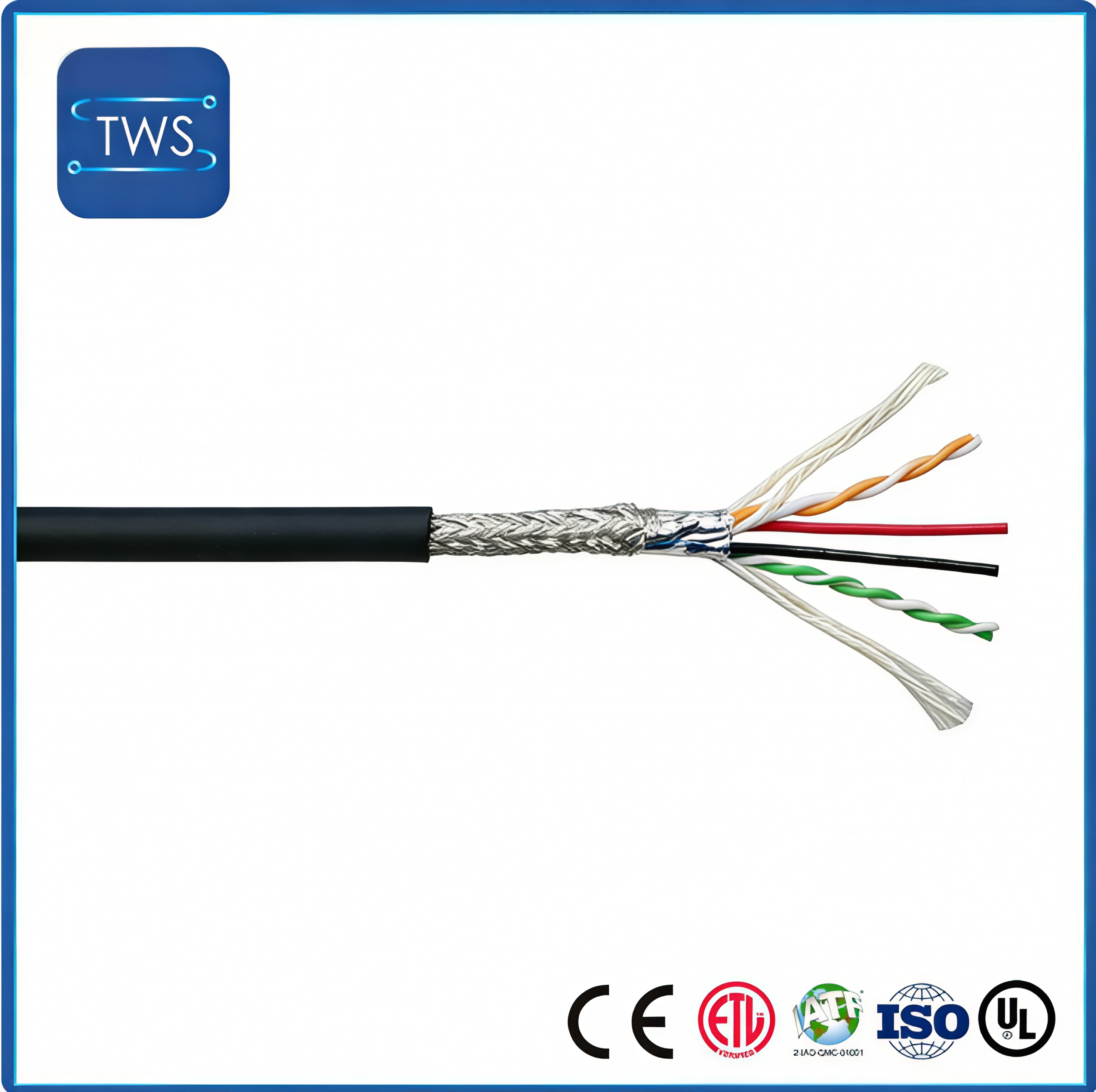 Drag Chain Network Cable CAT5E Bare Copper 26AWG