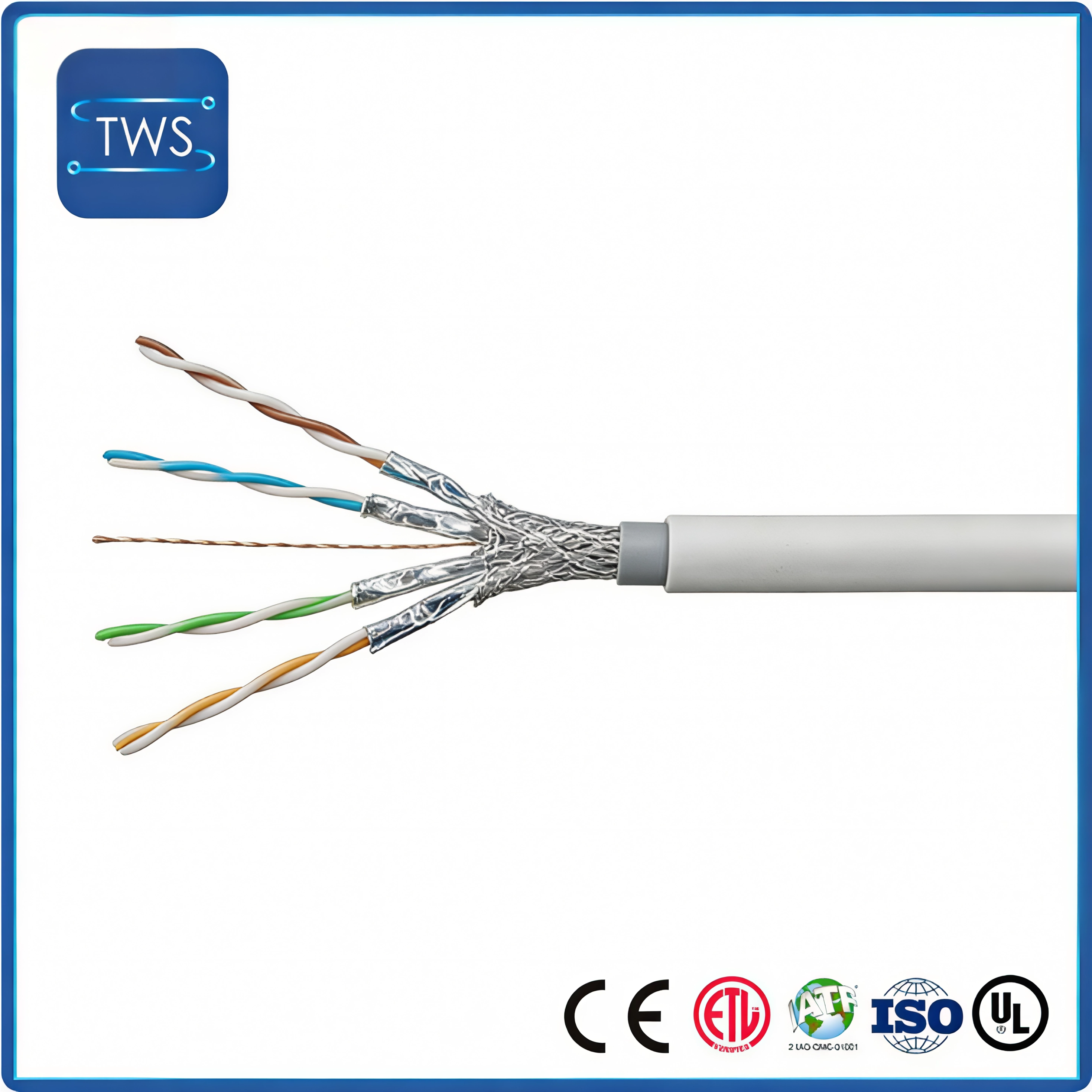 Hot Sale S/FTP CAT8 PVC Cable for Home