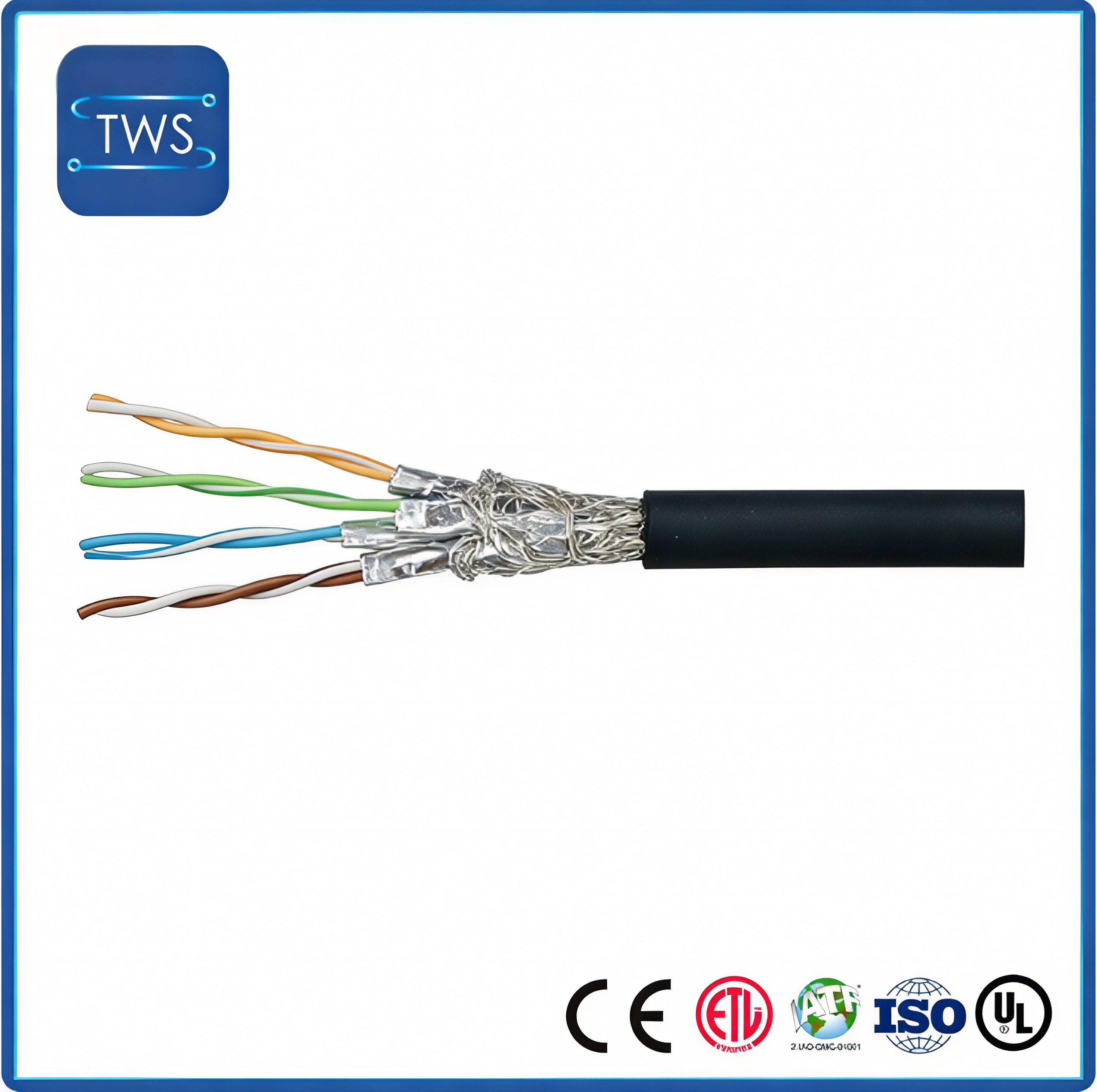 High Quality Hot Sale S/FTP CAT7 PVC Cable for Home