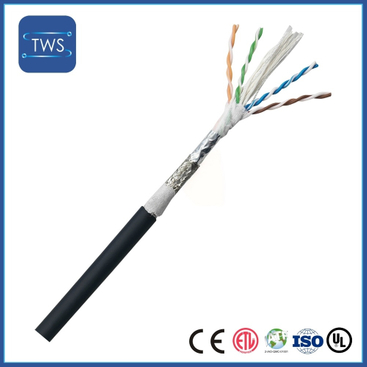 Non-woven Fabric, Aluminum Foil Mylar Drag Chain Network Cable CAT5E Bare Copper