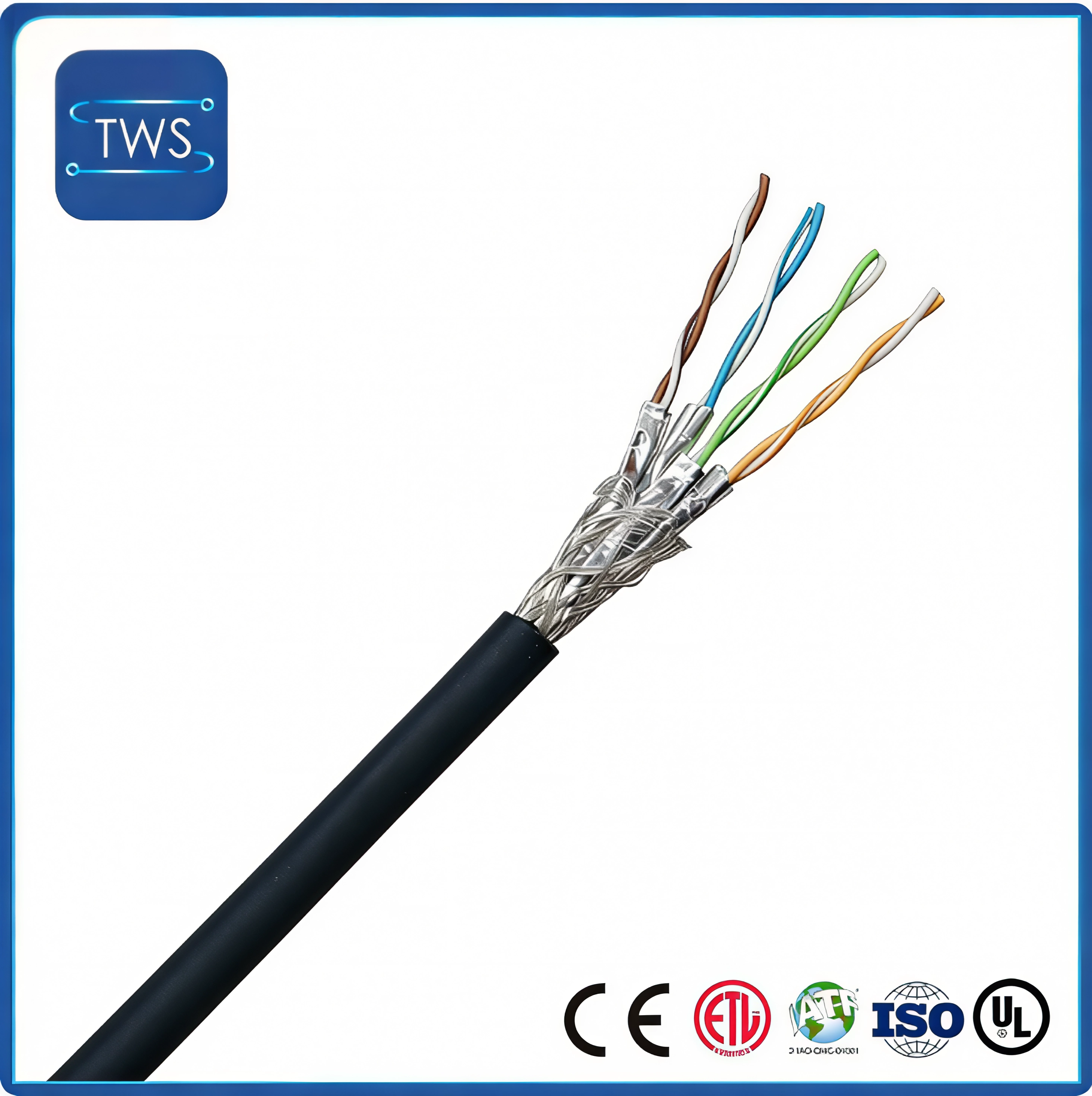 High Quality Hot Sale S/FTP CAT7 PVC Cable for Home