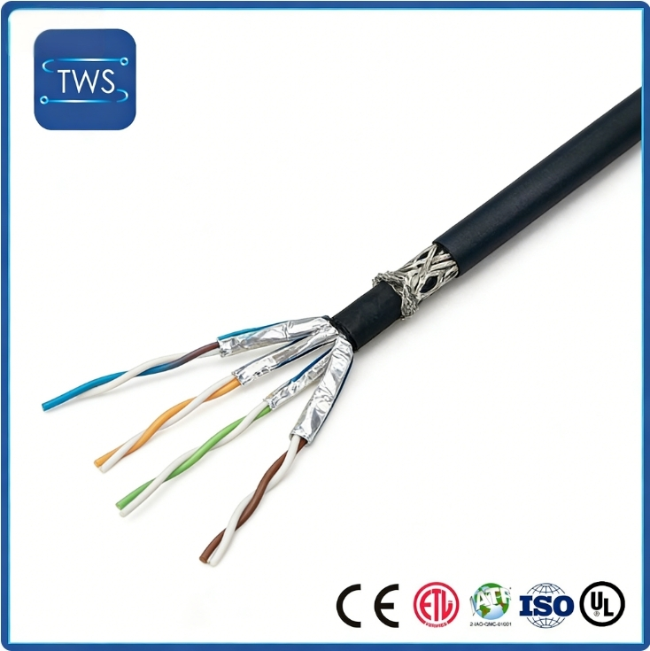 Hot Sale SF/FTP CAT8 TPU Cable for Home