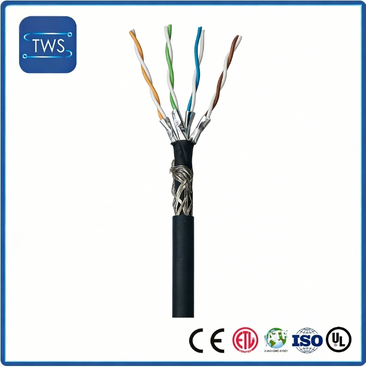 High Quality Hot Sale SF/FTP CAT8 TPU Cable for Home