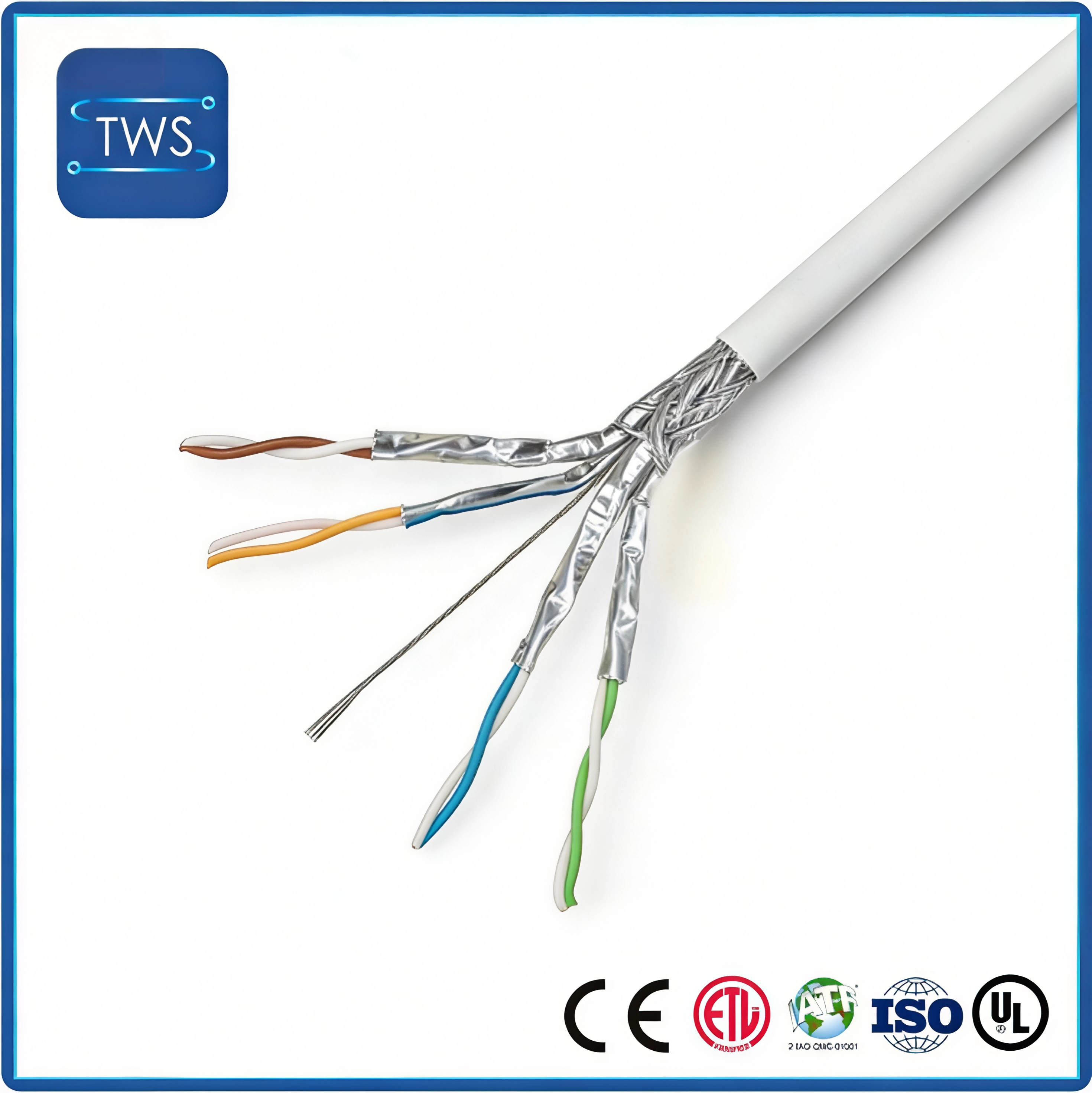 High Quality Hot Sale S/FTP CAT6A LSZH Cable for Home