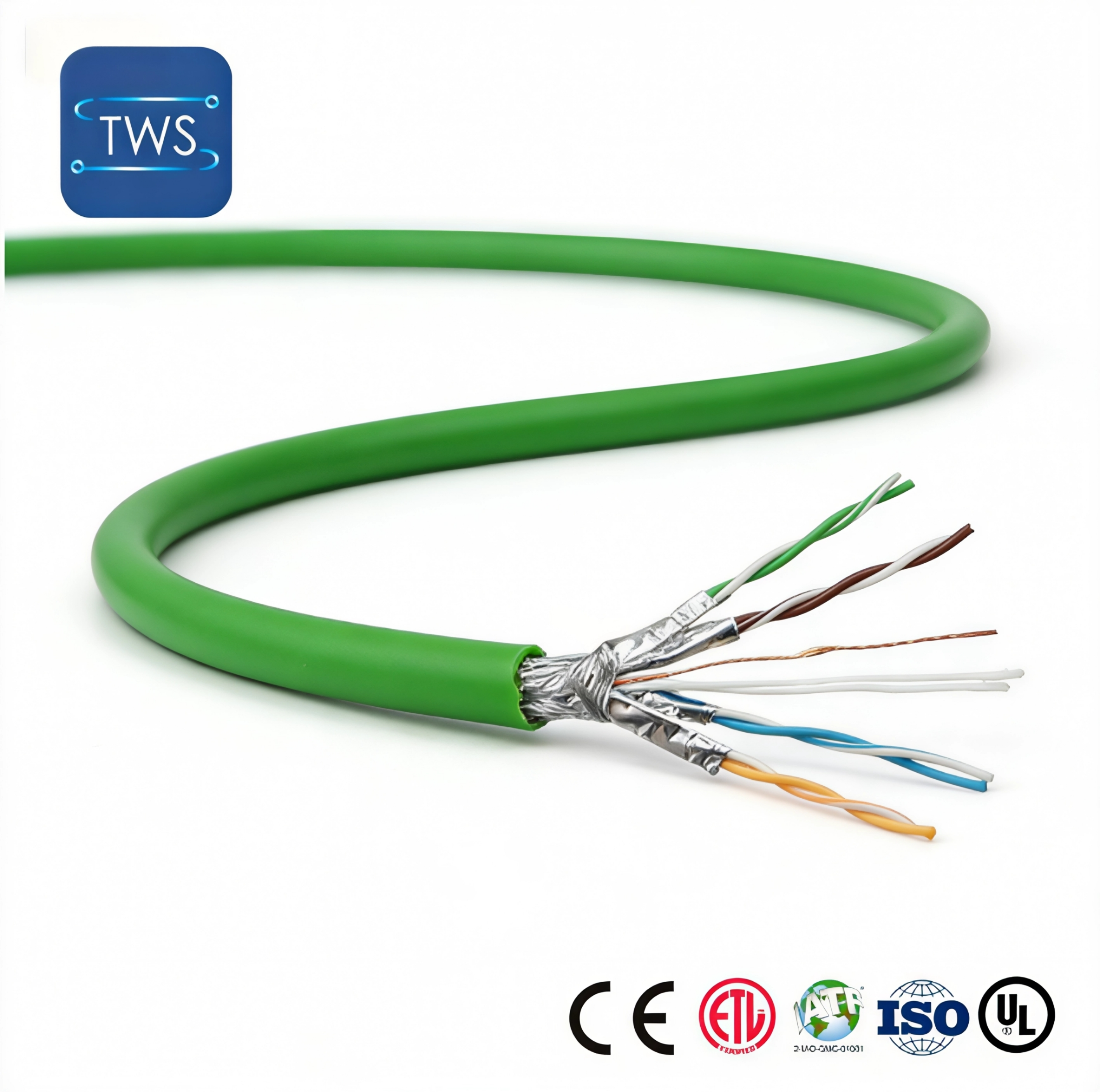 High Quality Hot Sale S/FTP CAT6A PVC Cable for Home