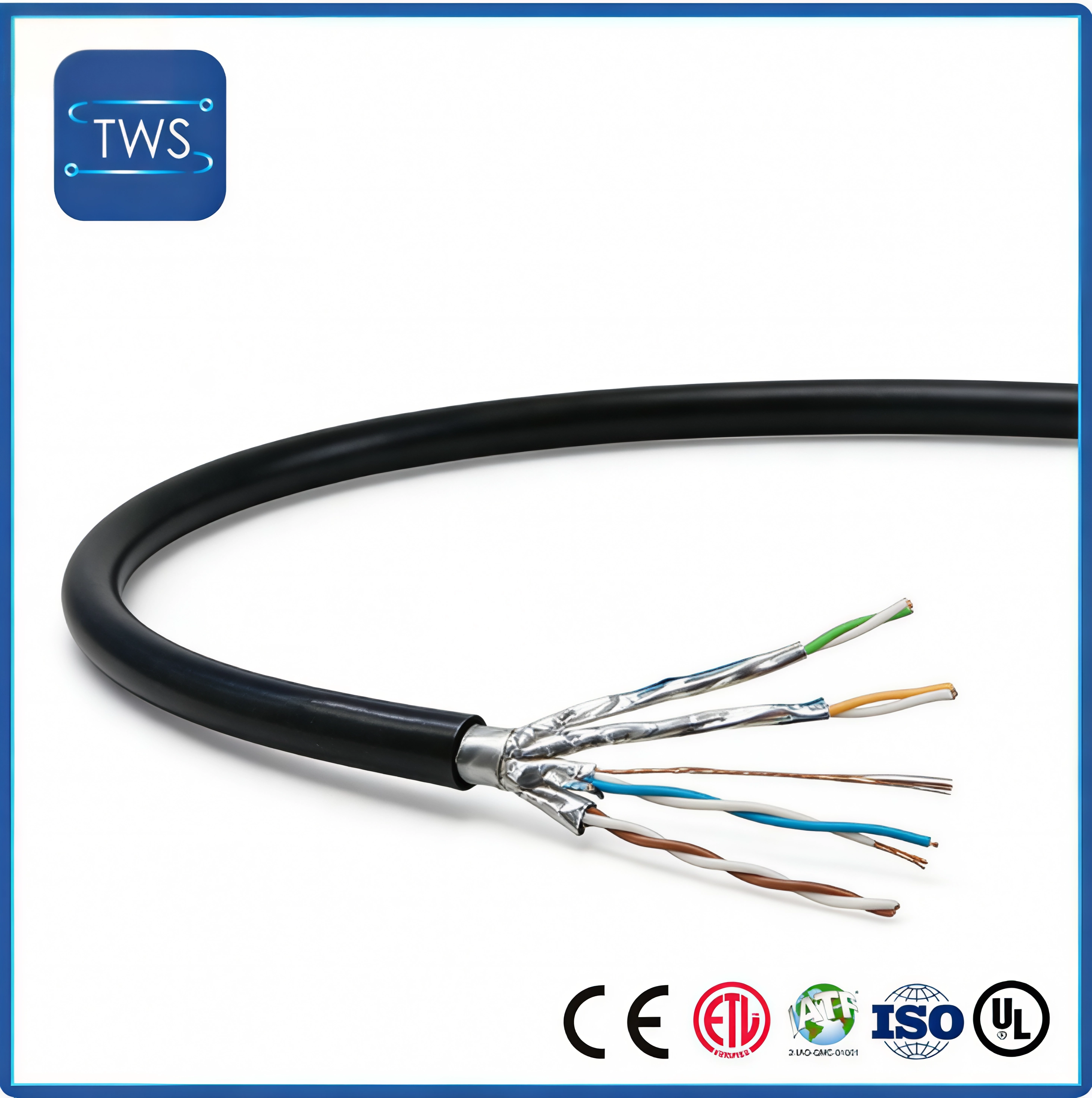 High Quality Hot Sale F/FTP CAT8 PVC Cable for Home