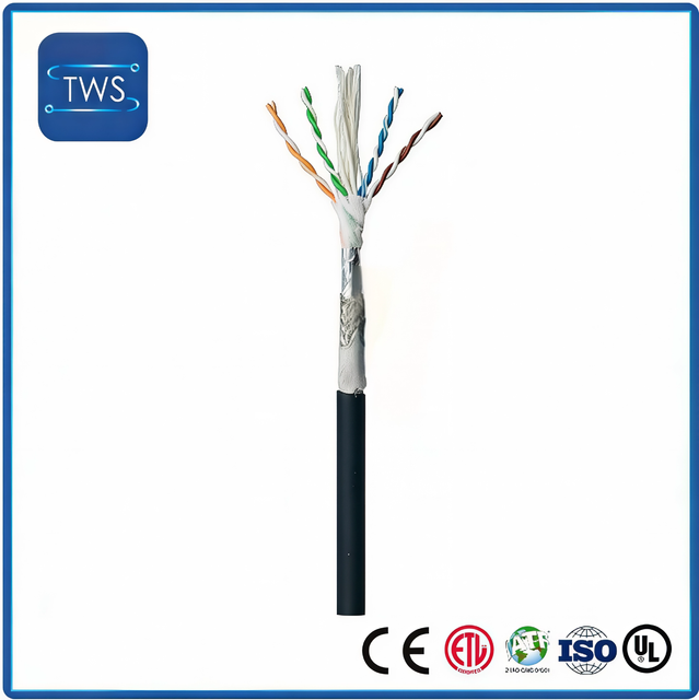 Non-woven Fabric, Aluminum Foil Mylar Drag Chain Network Cable CAT5E Bare Copper