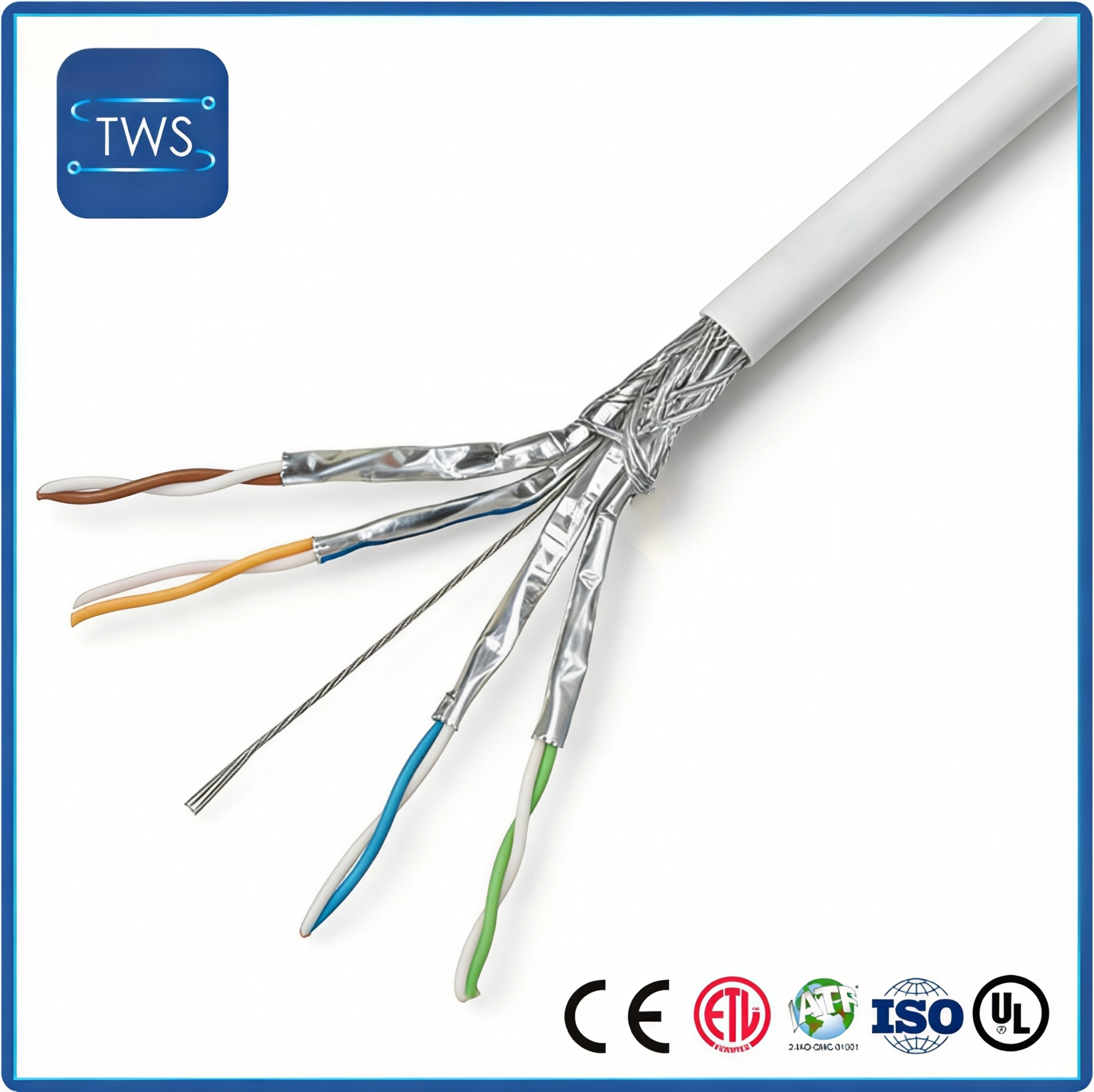 High Quality Hot Sale S/FTP CAT6A LSZH Cable for Home