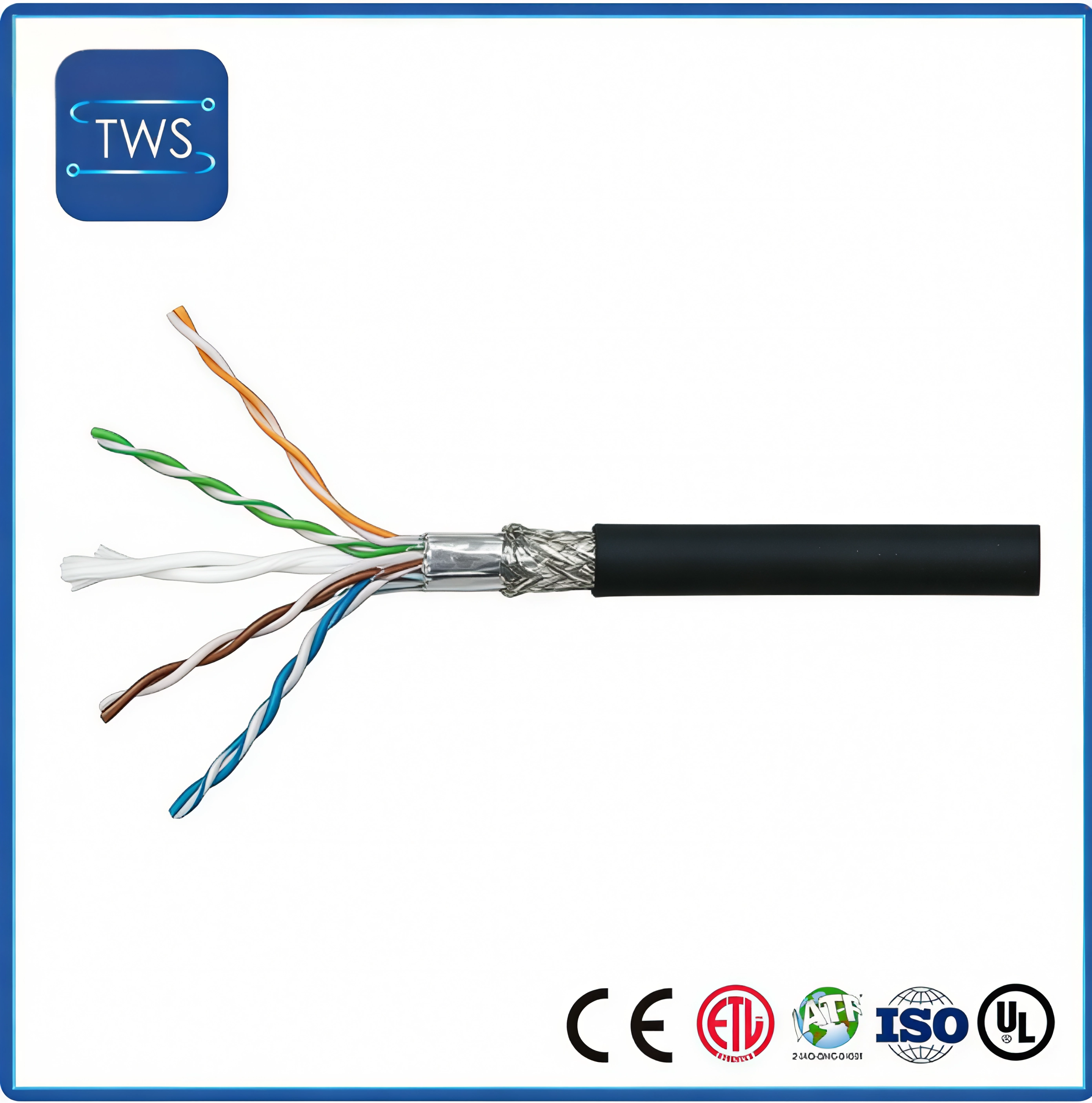 High Quality Hot Sale SF/UTP CAT6 PVC Cable for Home