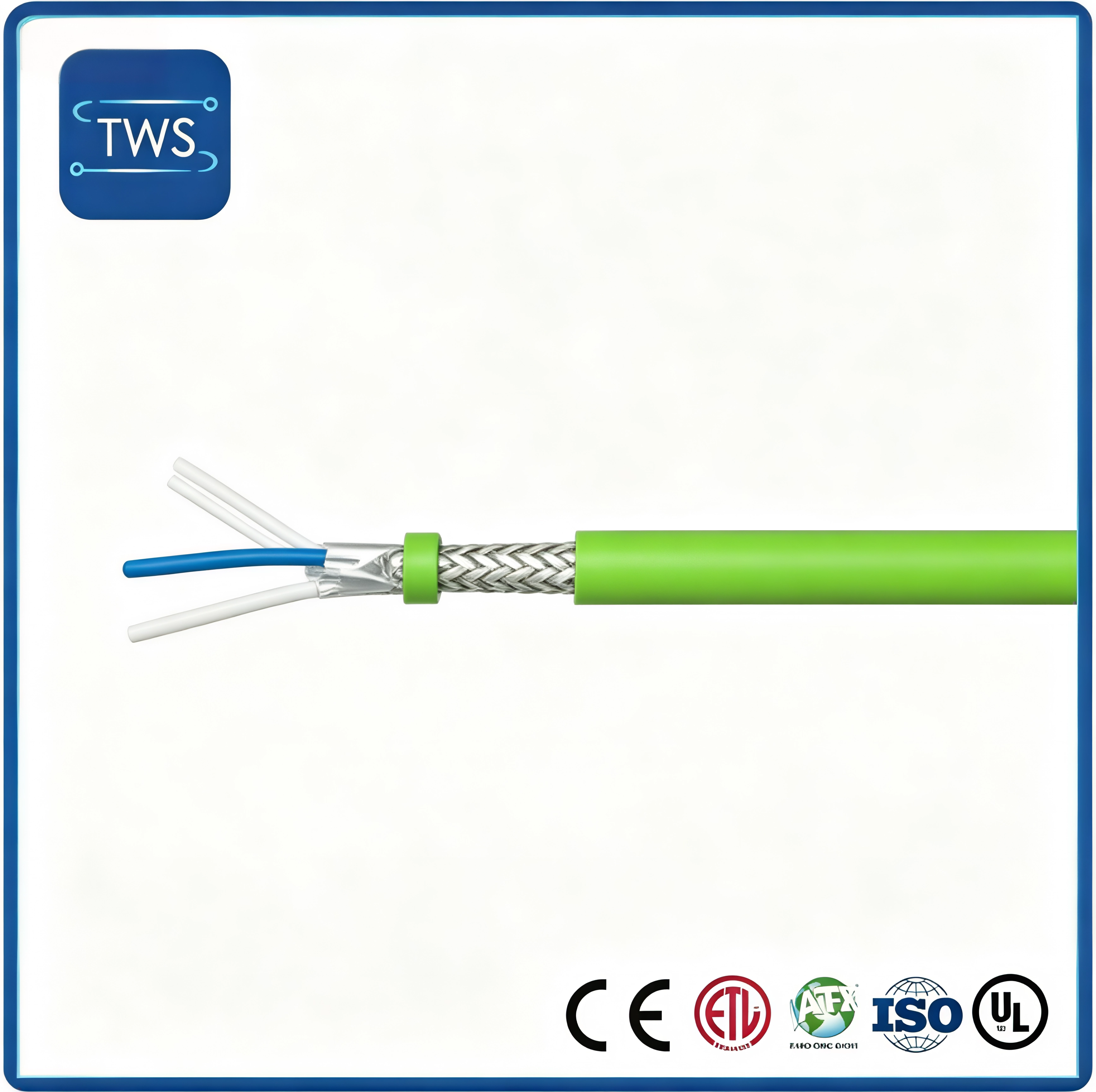 Shielded Single Pair Ethernet Spe Cable with Podl Power Supply