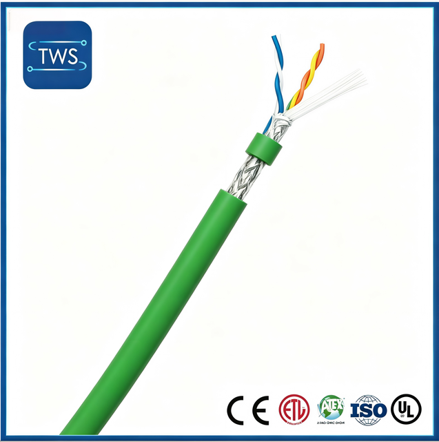 Industrial Ethernet Fd Cat5e Cable 24AWG S/FTP PUR Drag Chain