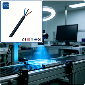 Durable 26AWG 3-Core Control Cable with Black PVC Insulation