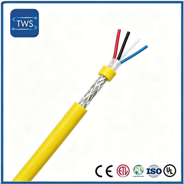 Industrial Profinet Type a Cable 22AWG S/FTP Shielded Yellow PVC