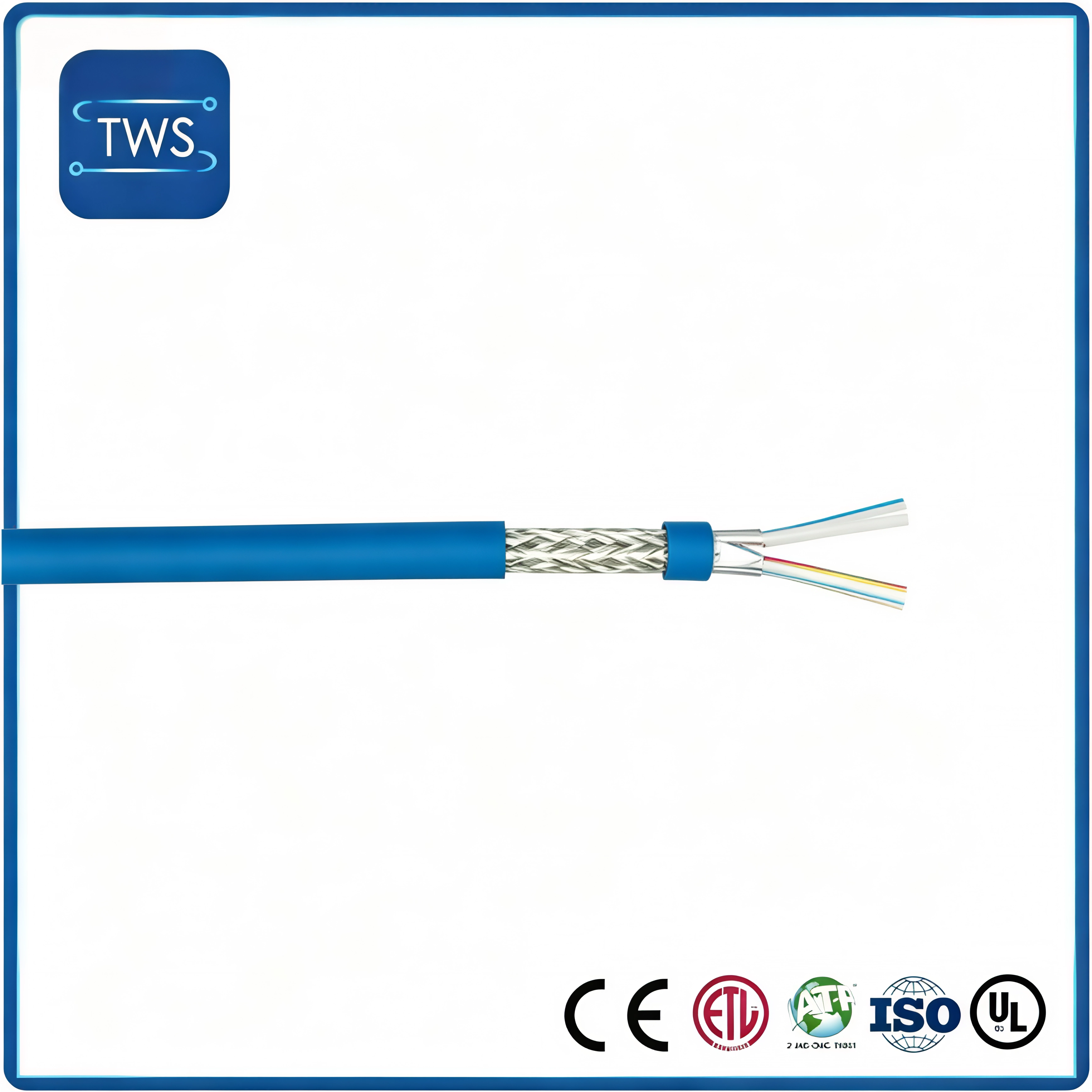 Industrial Shielded Single Pair Ethernet Spe Cable 18AWG Podl