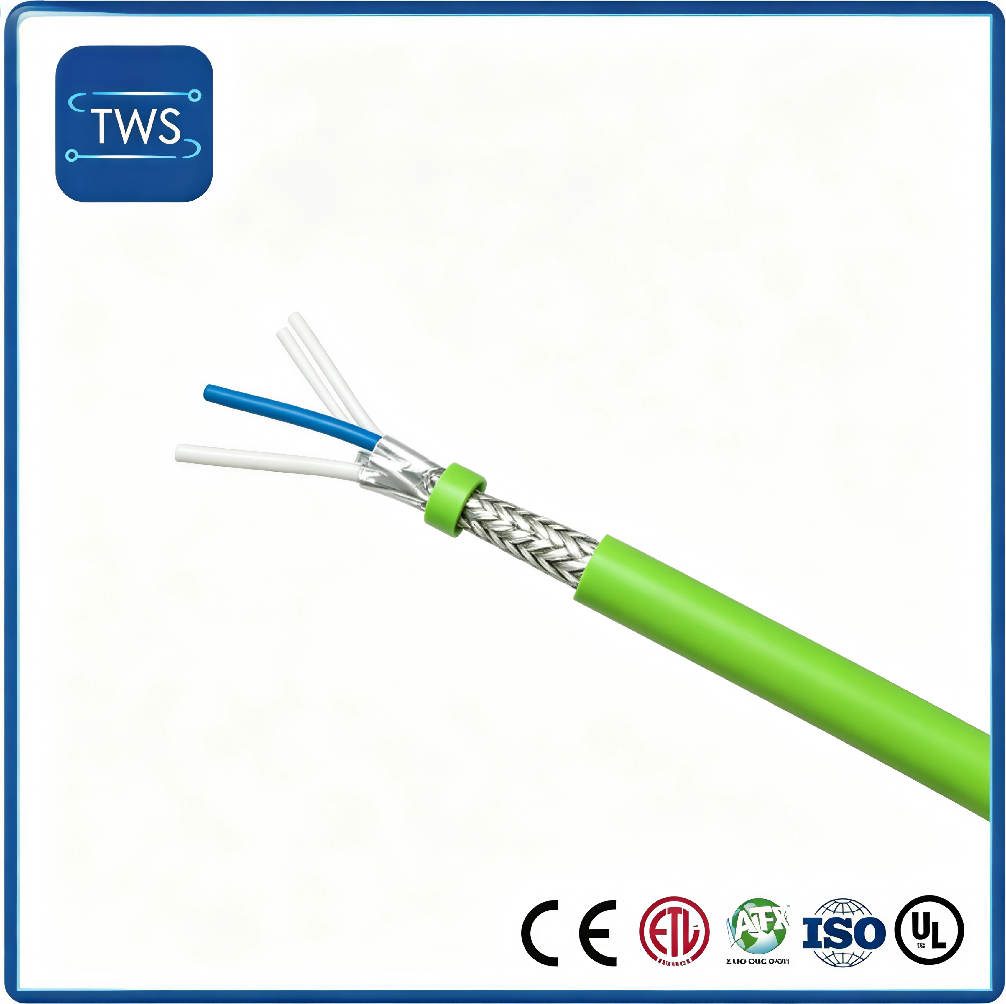 Shielded Single Pair Ethernet Spe Cable with Podl Power Supply