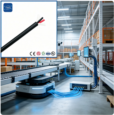 Industrial Profibus PA Cable 18AWG Orange PVC Jacket