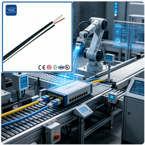 Automotive Sensor Cable 20AWG 2 Core Bare Copper TPU Jacket