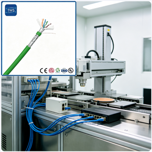 24AWG Cat5e High Flexible Drag Chain Ethernet Cable Sf/UTP PUR/PVC