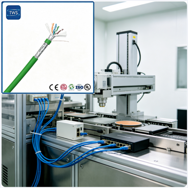 24AWG Cat5e High Flexible Drag Chain Ethernet Cable Sf/UTP PUR/PVC