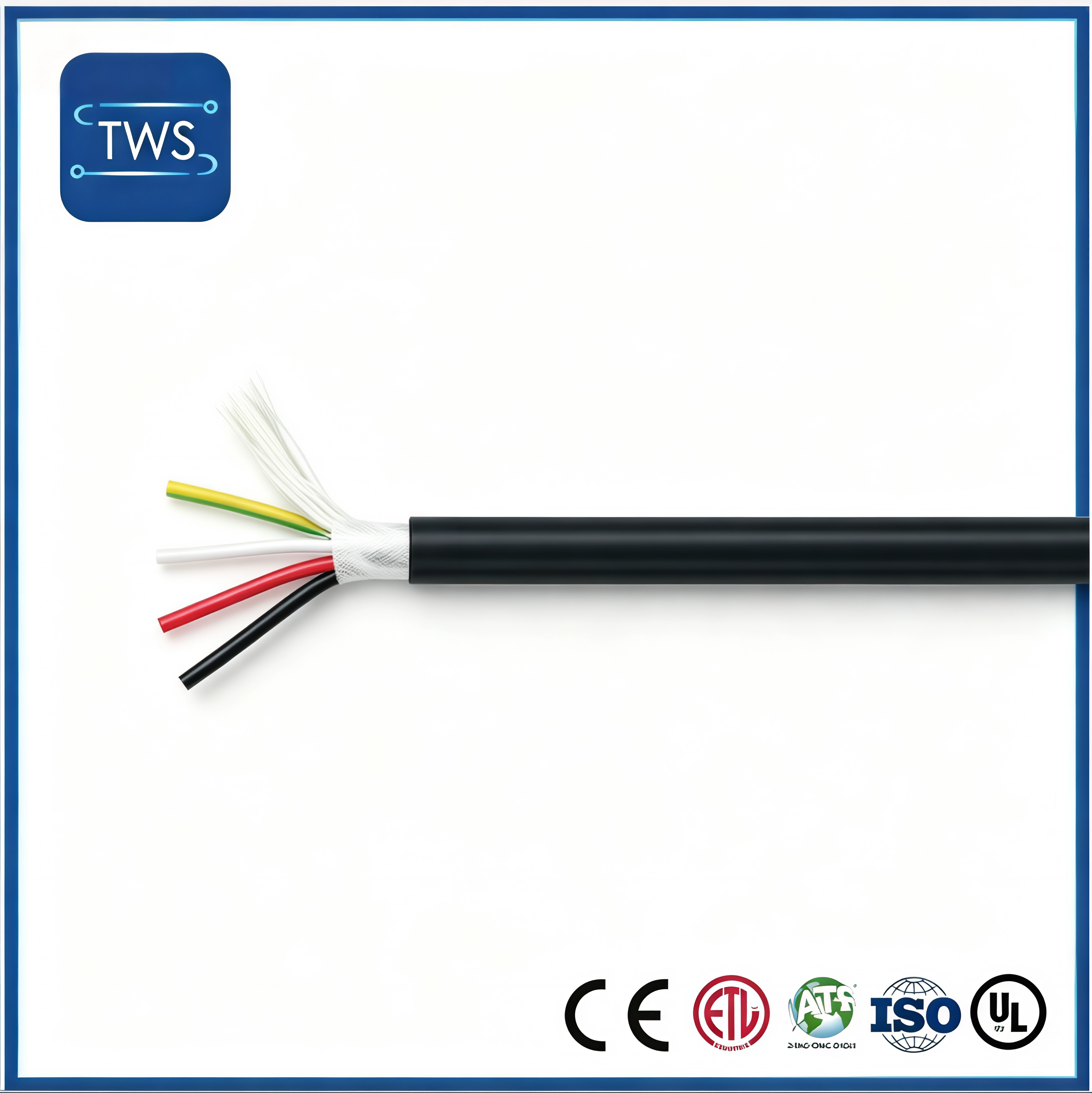 UL Listed Control Cable 300V PVC Jacket Flame Retardant VW-1