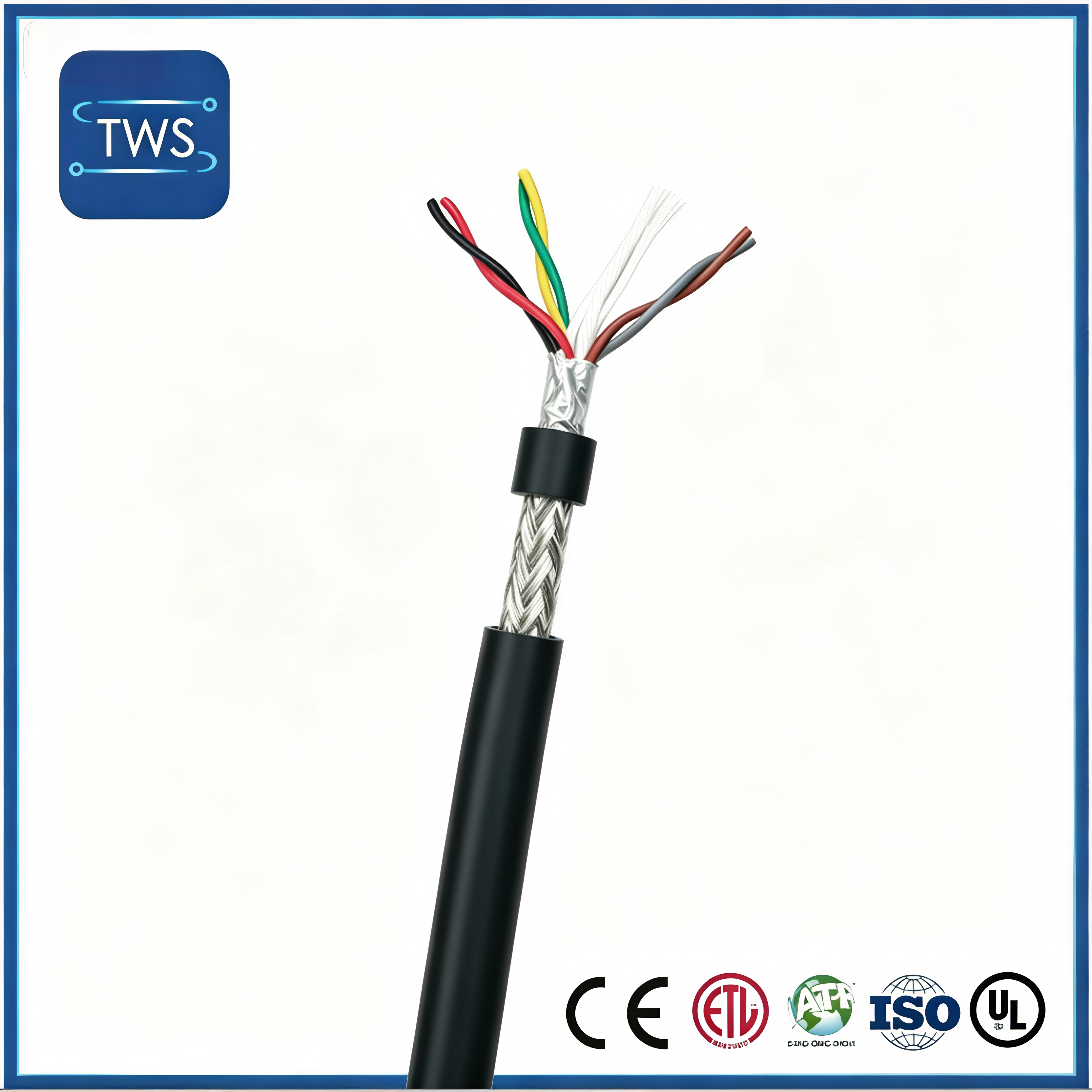 High Flex CAT5e Industrial Ethernet Cable S/FTP 24AWG PUR Drag Chain