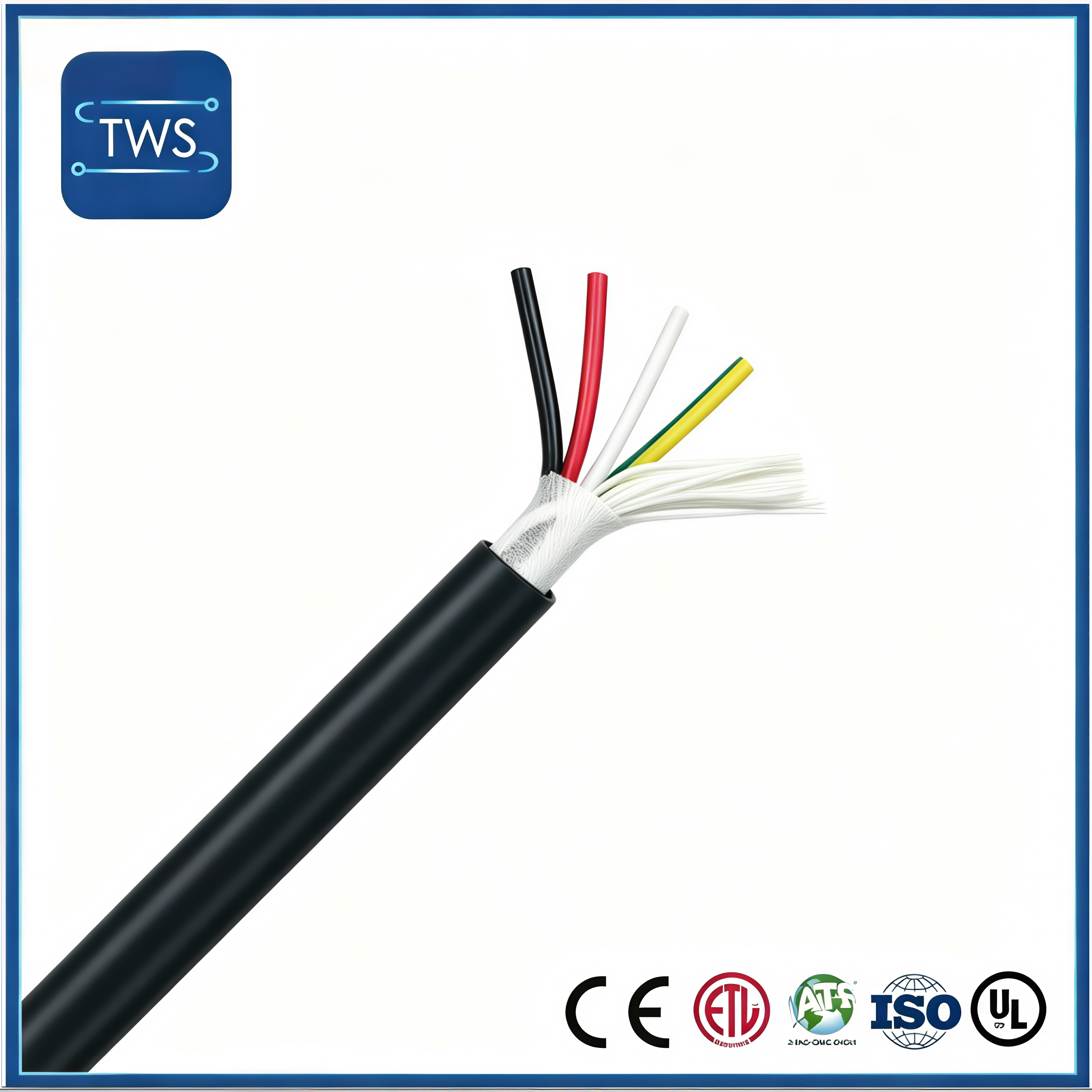 UL Listed Control Cable 300V PVC Jacket Flame Retardant VW-1