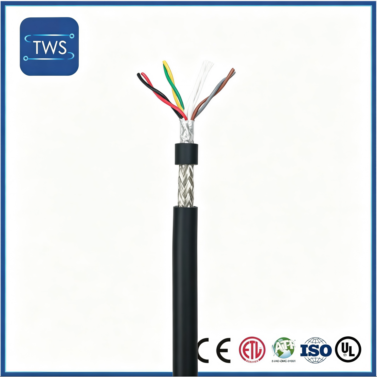 High Flex CAT5e Industrial Ethernet Cable S/FTP 24AWG PUR Drag Chain