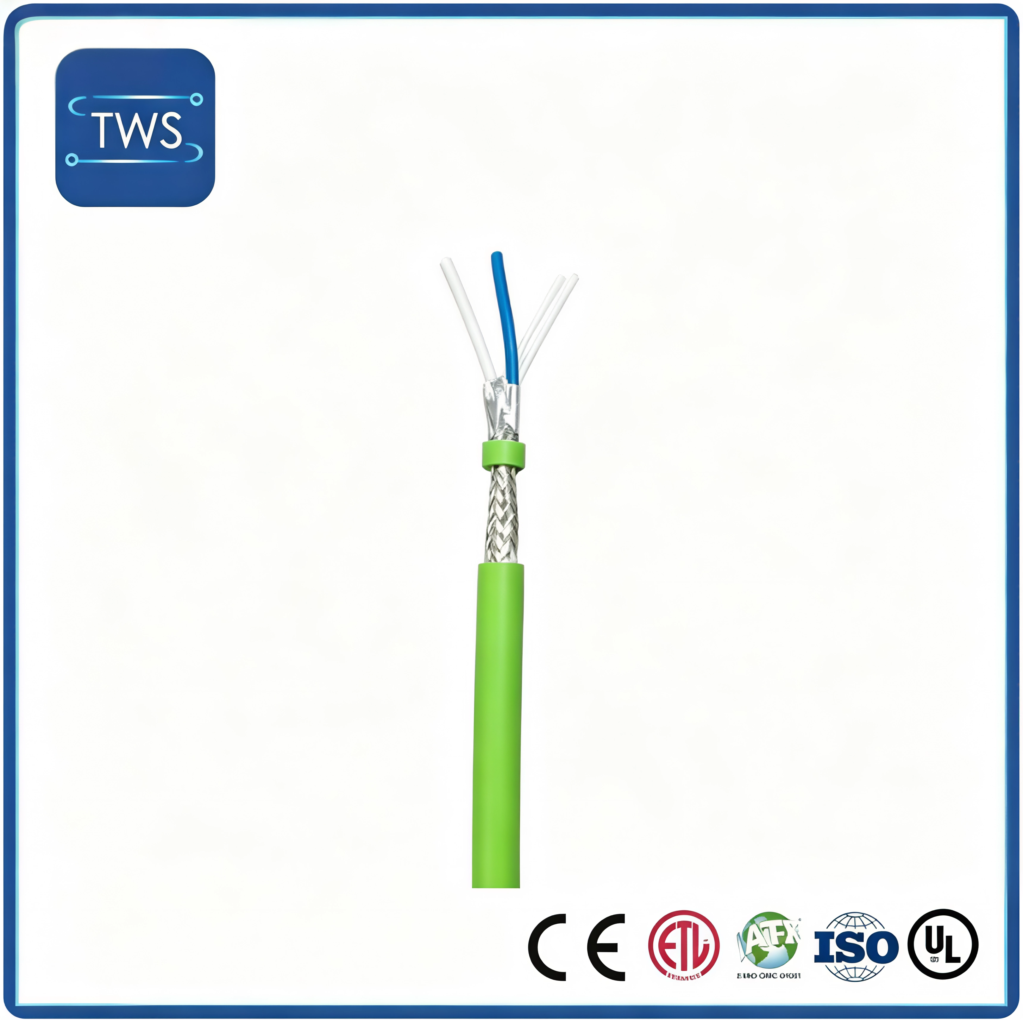 Shielded Single Pair Ethernet Spe Cable with Podl Power Supply