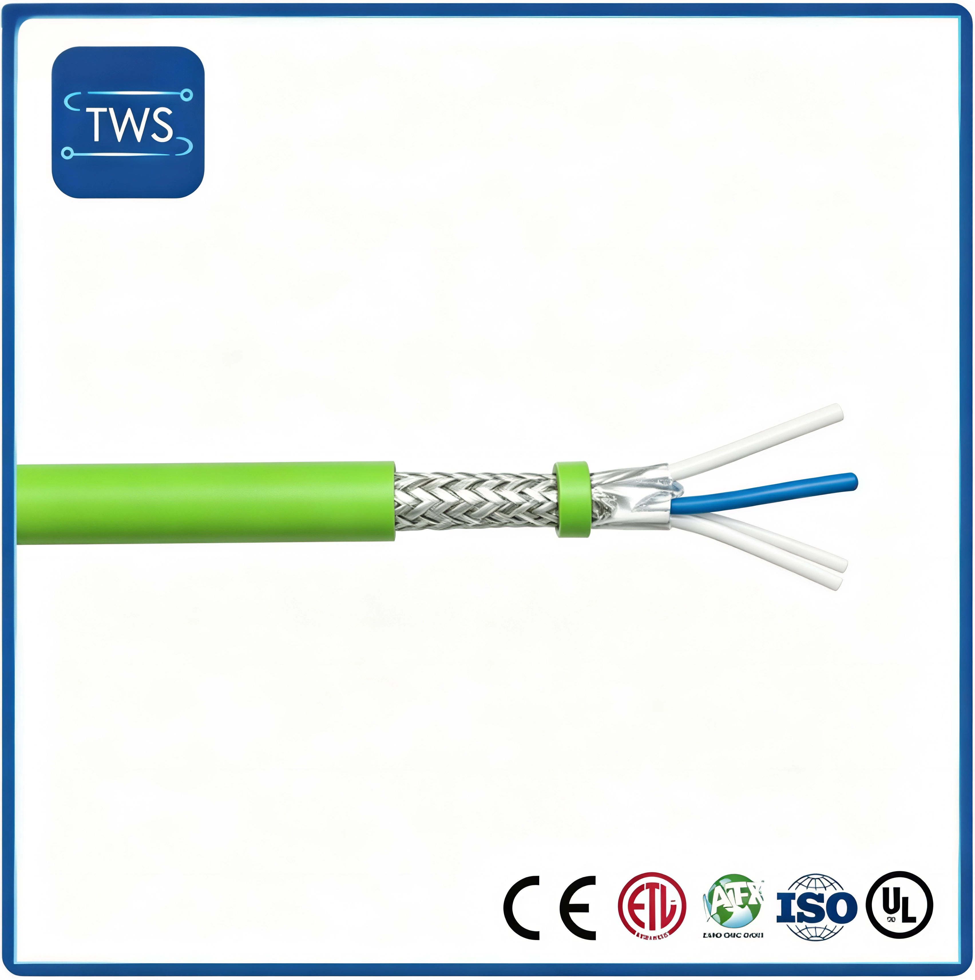 Shielded Single Pair Ethernet Spe Cable with Podl Power Supply
