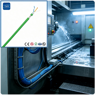 Industrial Ethernet Fd Cat5e Cable 24AWG S/FTP PUR Drag Chain